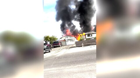Firefighters Try To Extinguish Raging Inferno Tearing Through Washington State Home