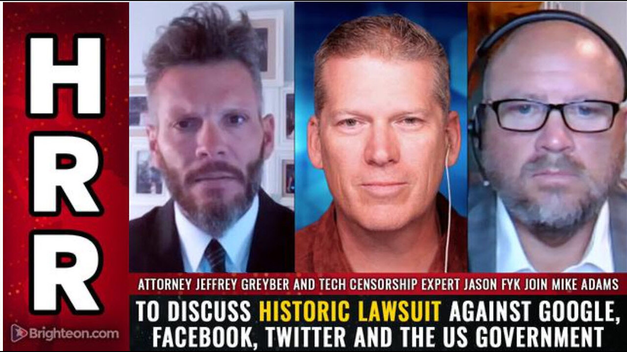 Attorney Jeffrey Greyber and tech censorship expert Jason Fyk join Mike Adams