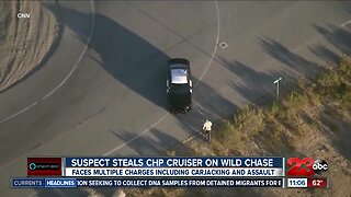 Man steal CHP cruiser on a wild chase