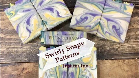 Cold Process Soap inside Swirl Patterns, video short just for FUN 🤩 | Ellen Ruth Soap