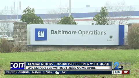 GM is slashing 14,700 jobs; 310 from White Marsh