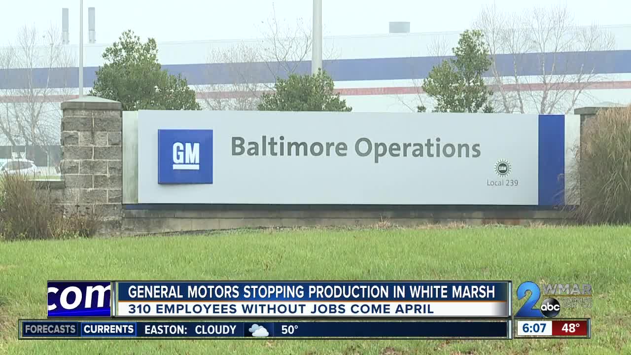 GM is slashing 14,700 jobs; 310 from White Marsh