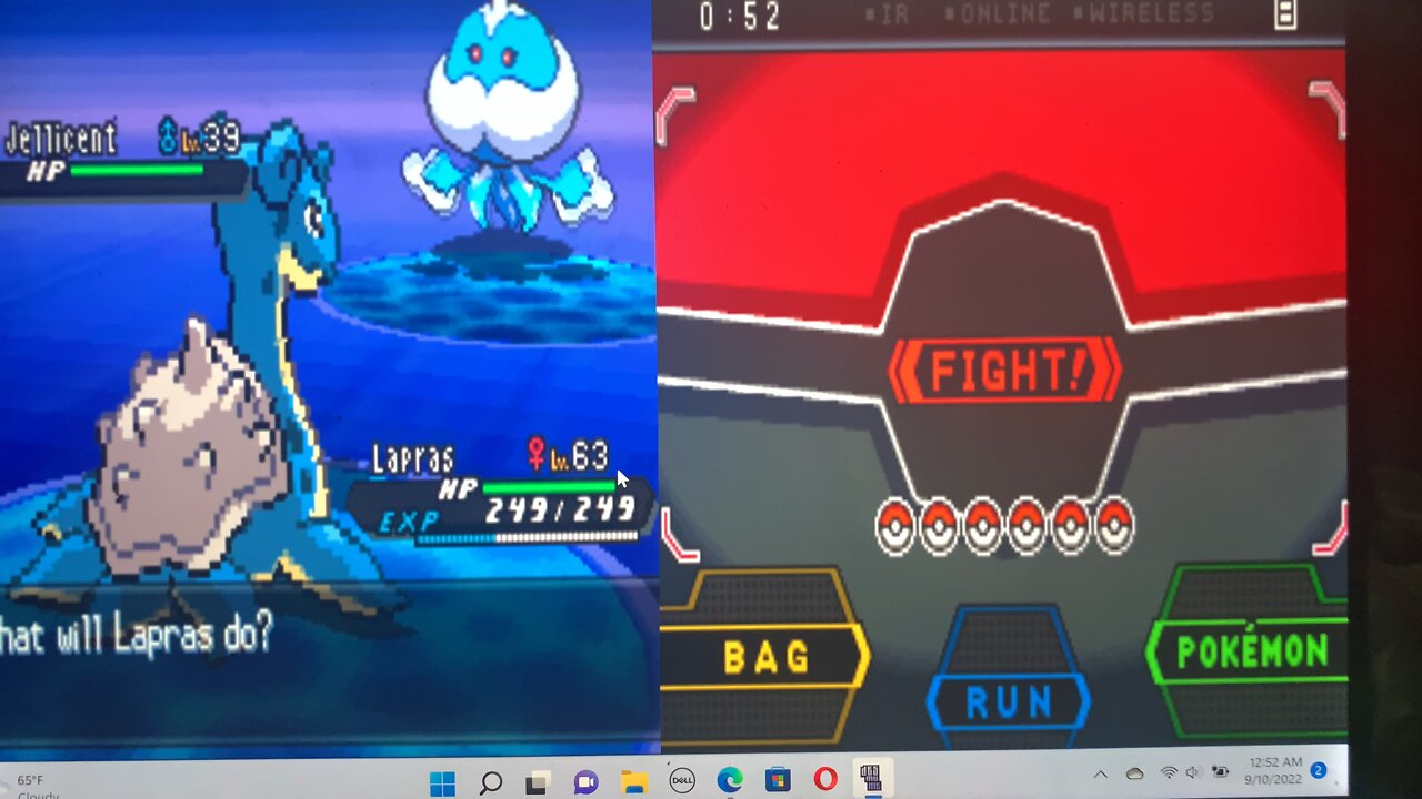 Lapras VS. Jellicent Pokémon Black 2