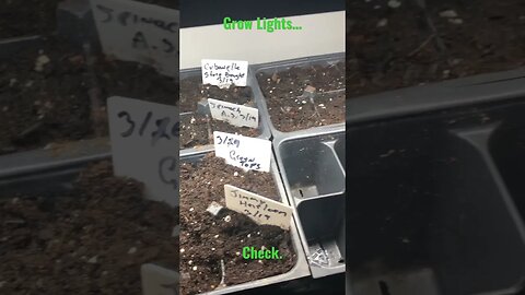 Grow Lights, check