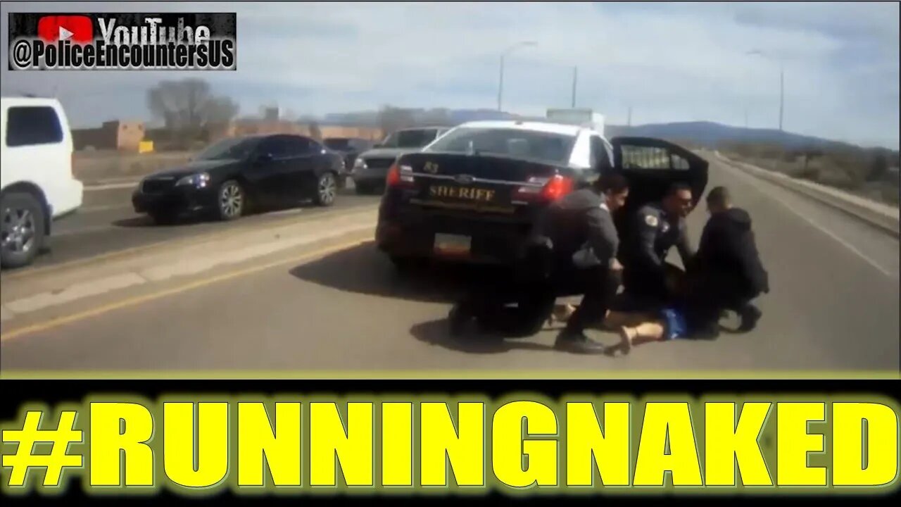 Nude Woman Vs. Police | High Speed 100mph Police Chase | Vehicle Crashed | Naked Foot Chase