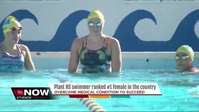 Plant HS swimmer ranked #1 female in the country