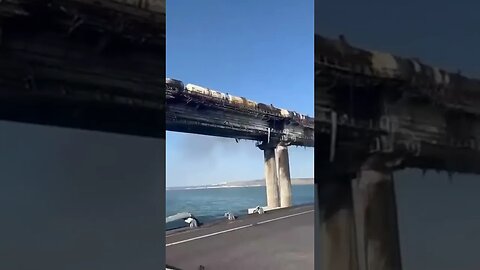 Aftermath of the Crimea Bridge Explosion.