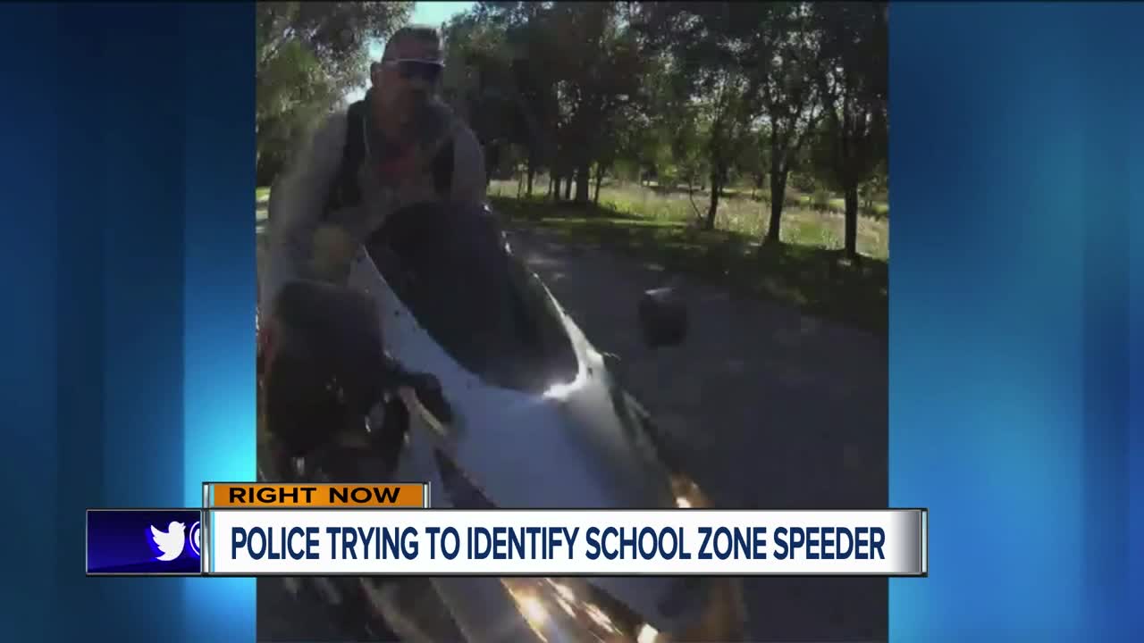 Police in Jupiter trying to identify school zone speeder