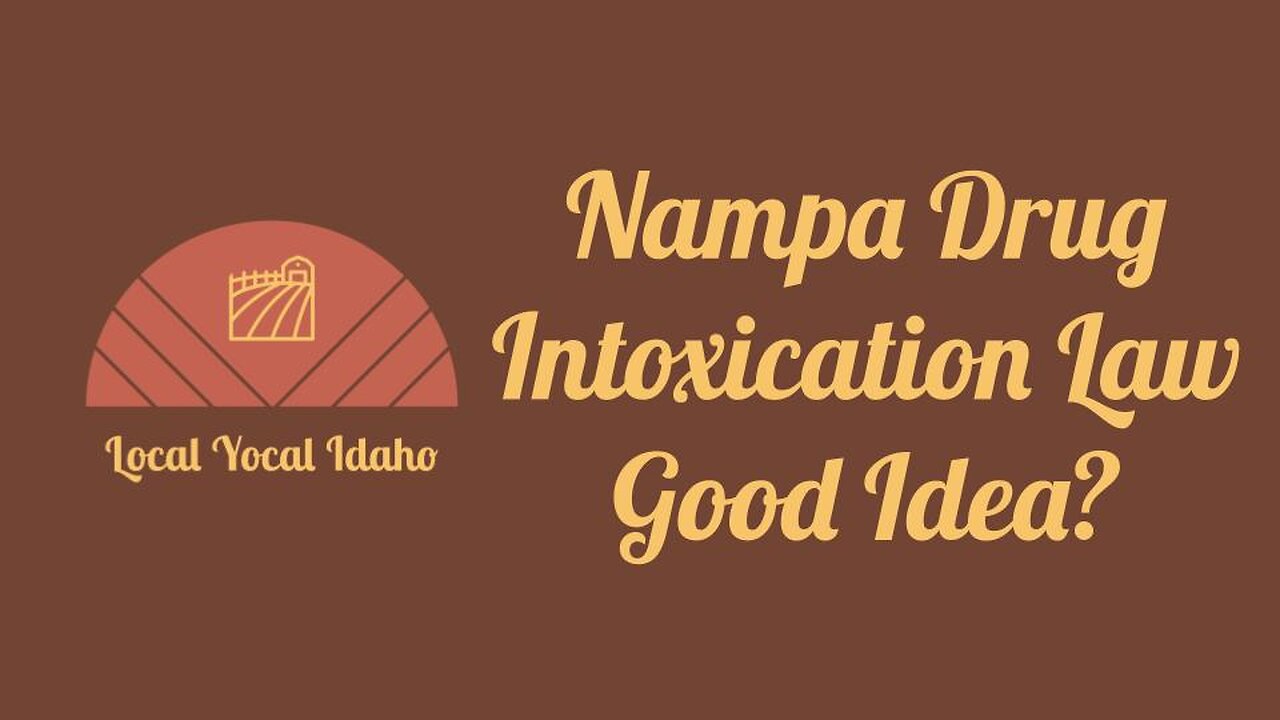 Nampa Public Drug Intoxication Law