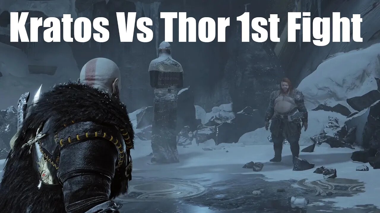 GOD OF WAR RAGNAROK PS5 NEW GAME+ Kratos Vs Thor 1st Fight (Boss Fight)