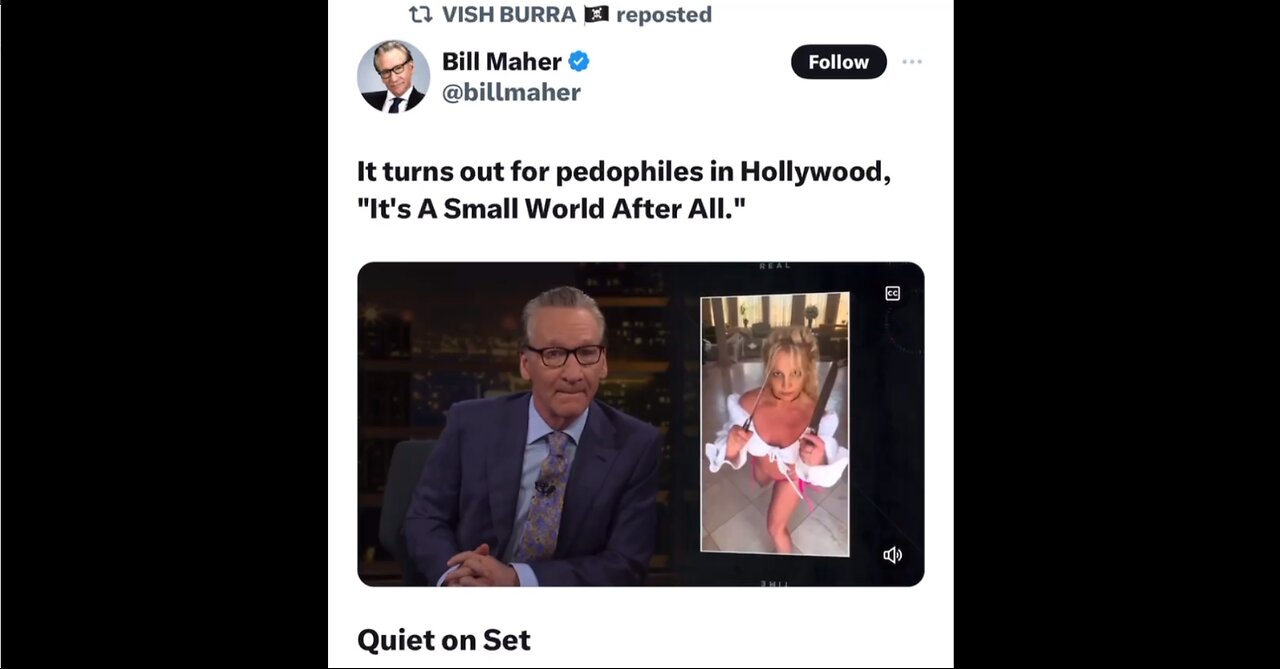 Bill Maher - Quiet on the set - Hell has frozen over