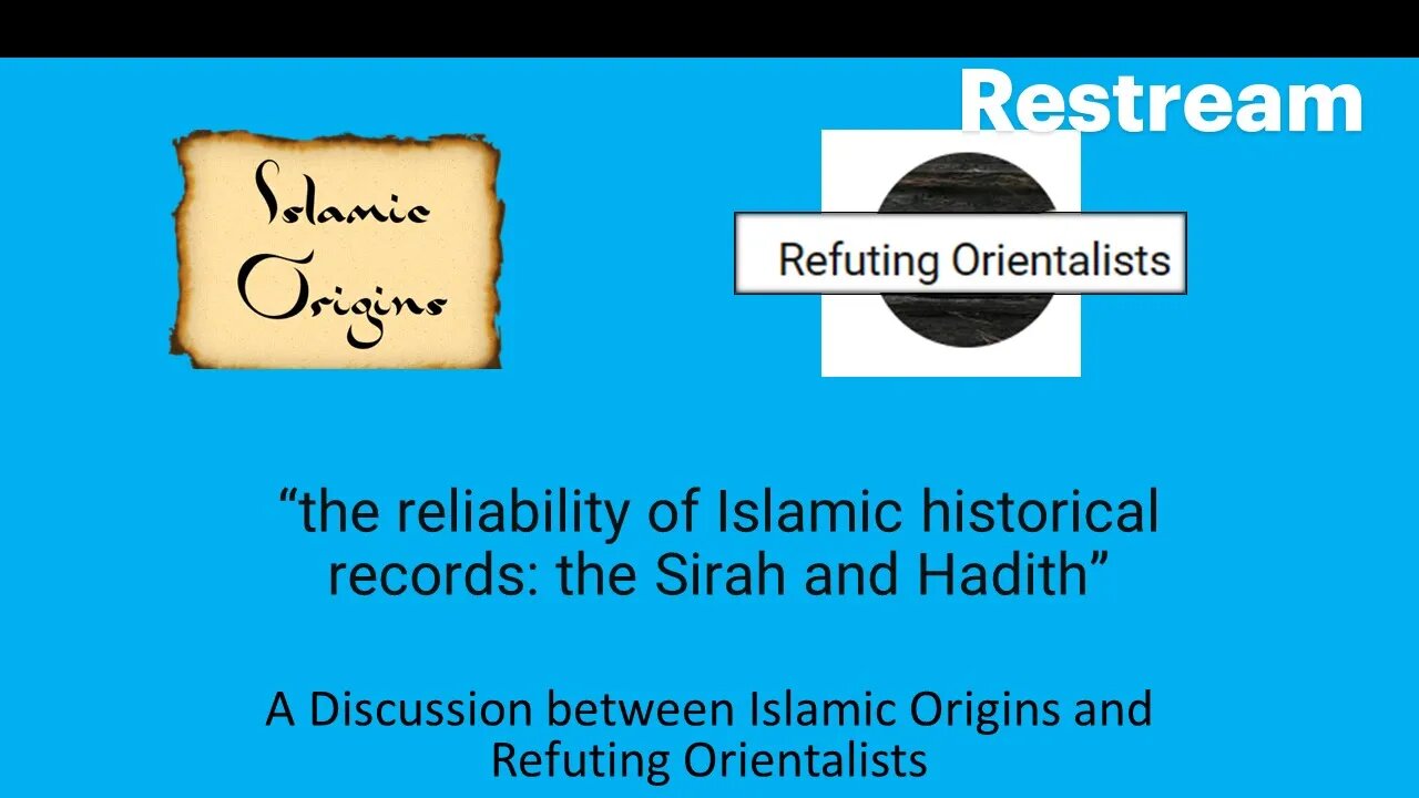 A Christian and Muslim discuss "are Islamic records - sirah and hadiths - historically reliable?"