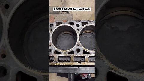 BMW E34 M5 Engine Block #shorts #bmw #cars #automotive #diy #bmwm5 #bmwe34 #restoration #mechanic