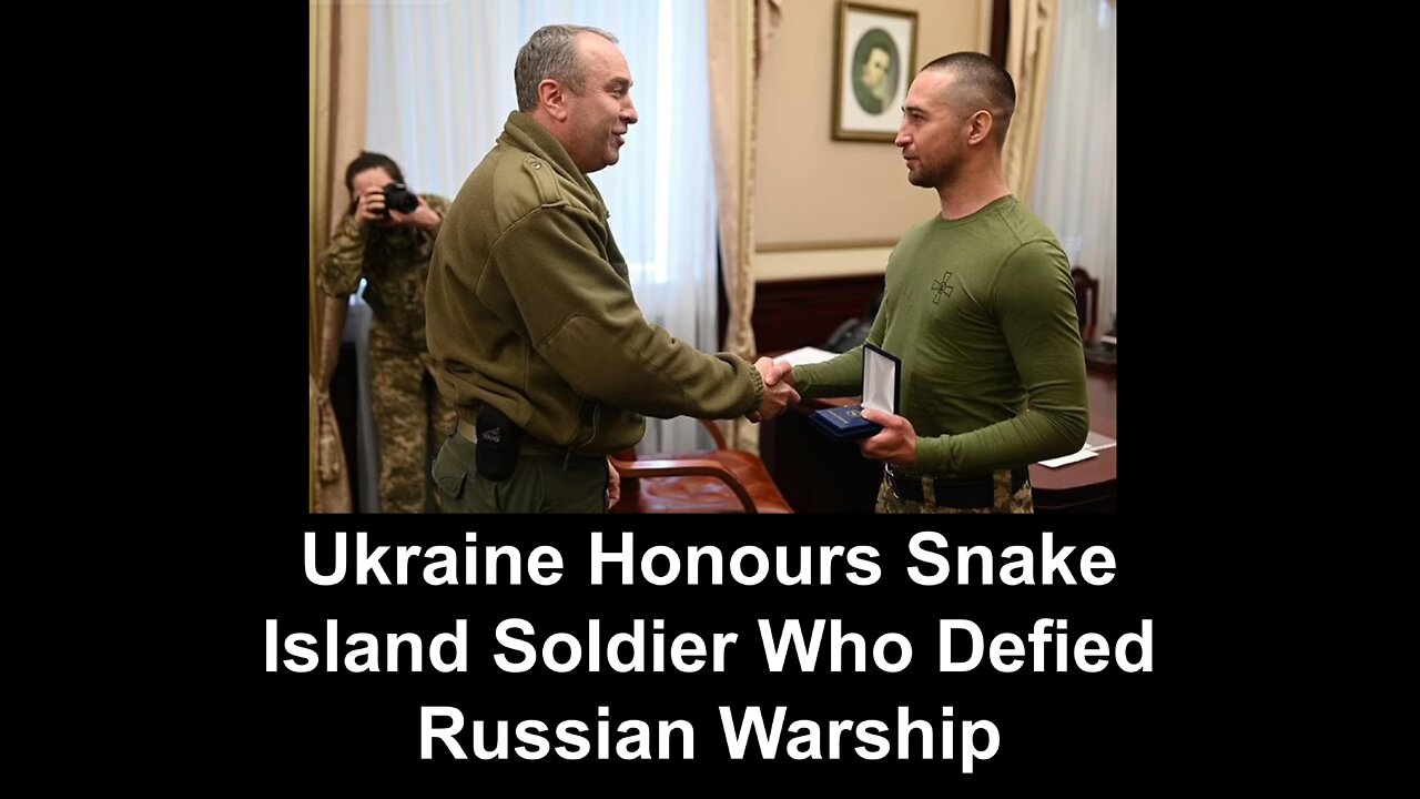 Ukraine Honours Snake Island Soldier Who Defied Russian Warship