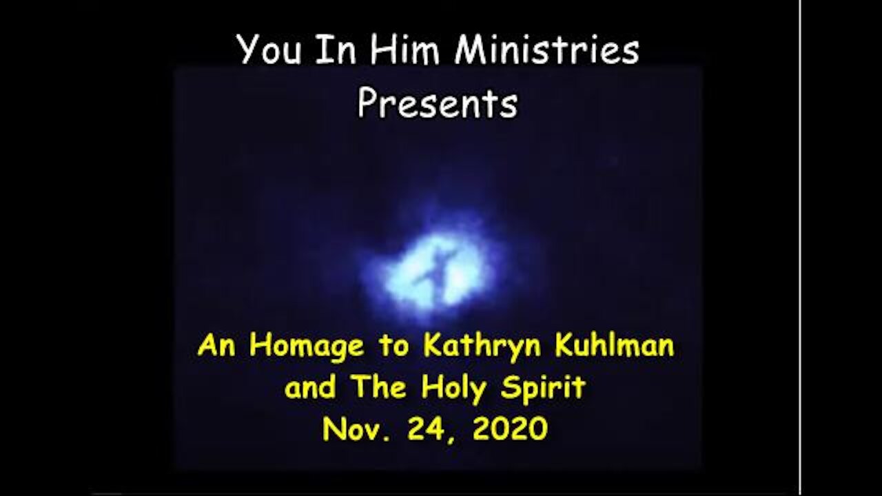 Kathryn Kuhlman and the Holy Spirit November 24, 2020