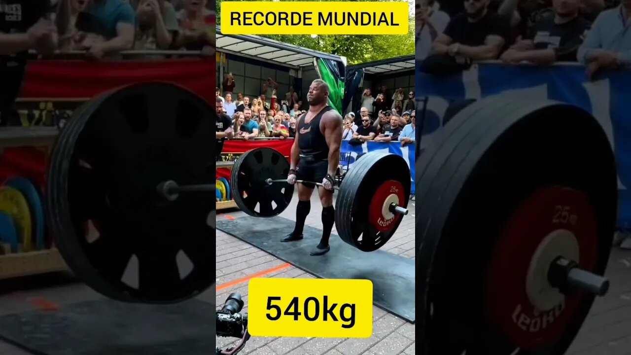 Novo RECORDE MUNDIAL de 540kg no Deadlift (18in) de Rauno Heinla 🇪🇪