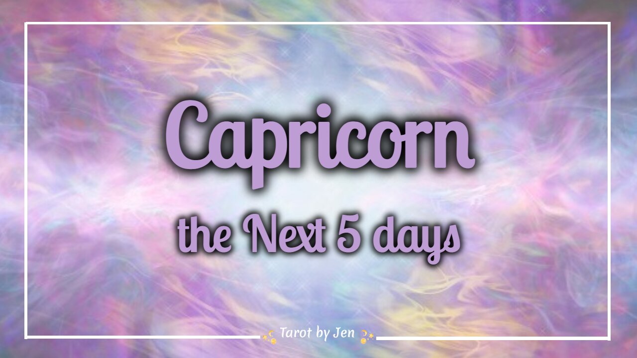 CAPRICORN / WEEKLY TAROT - You've been contemplating this & now you're taking action!