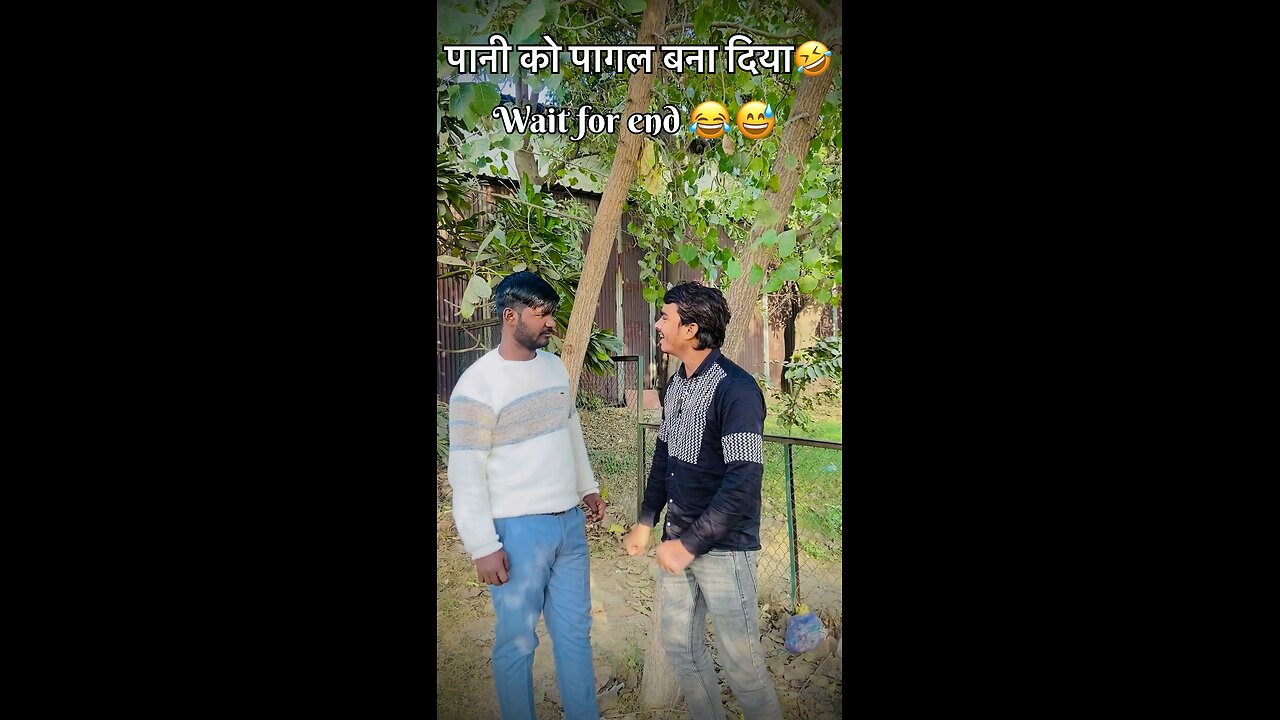Aaj to pani ko dhokha de hi diya 😂🤣