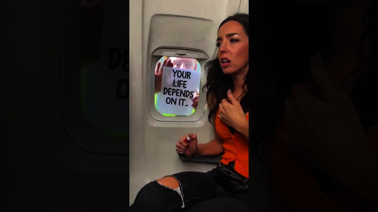 This happend on an airplane