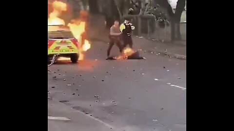 Police are fire bombed but partner decides the car is important your not