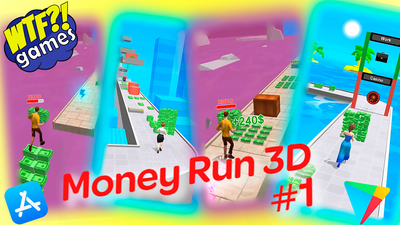 Money Run 3D Game play 💸 💰 🤑Part 1 lvl 1 - || - All Levels Gameplay (iOS & Android)