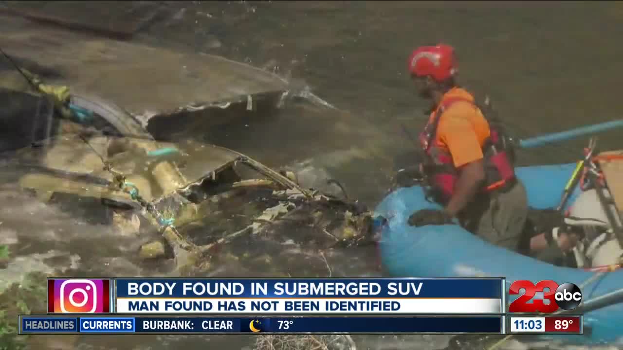 CHP: Dead man found inside silver Dodge SUV submerged in Kern River