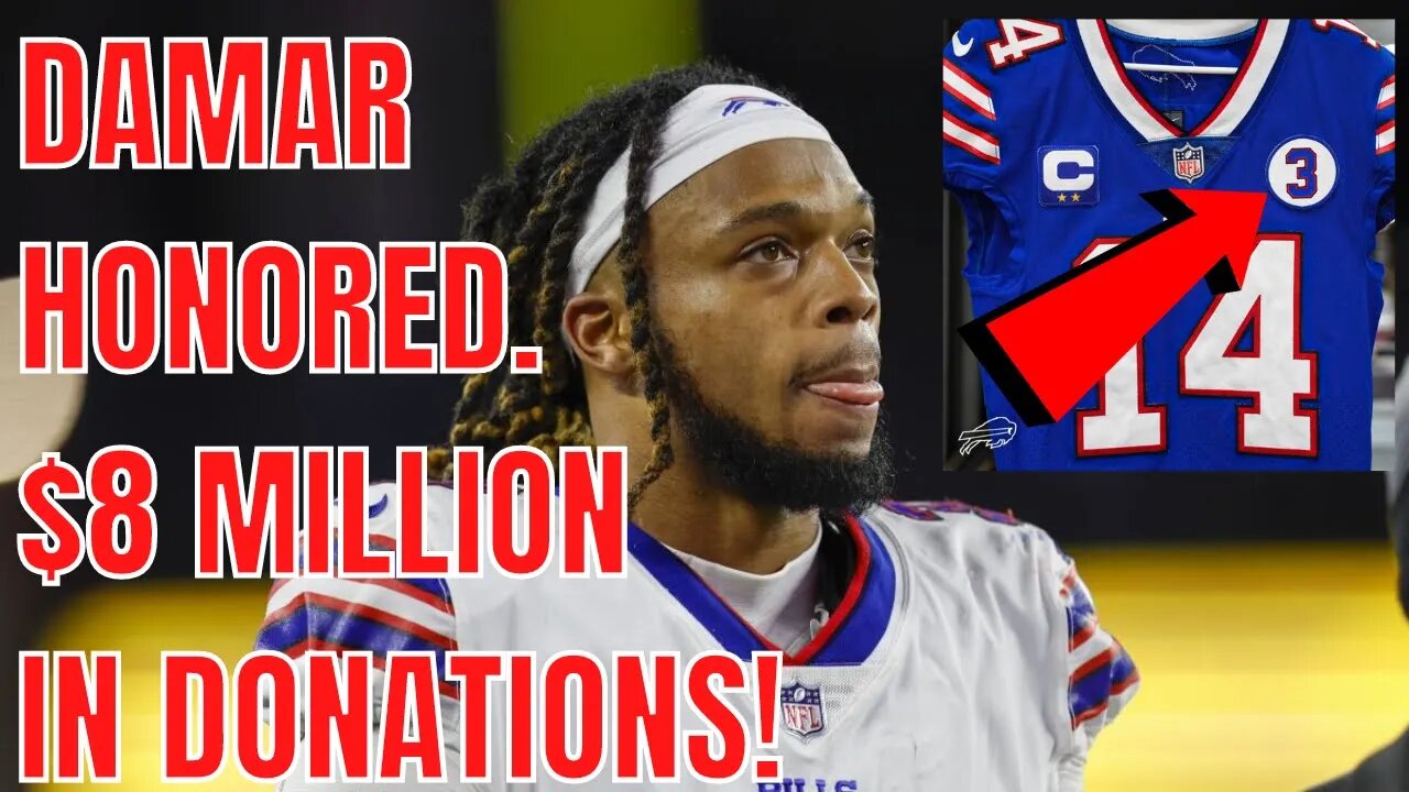 NFL & Buffalo Bills To HONOR Damar Hamlin during Week 18 as His Charity Hits $8 MILLION!