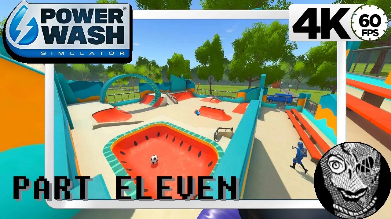 (PART 11) [Clean the Skatepark] PowerWash Simulator 4k60