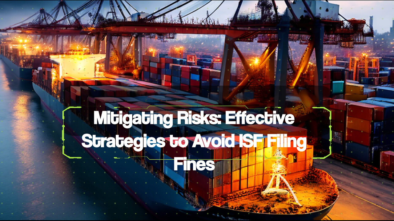 Optimizing Compliance: Strategies for ISF Filing Fine Prevention