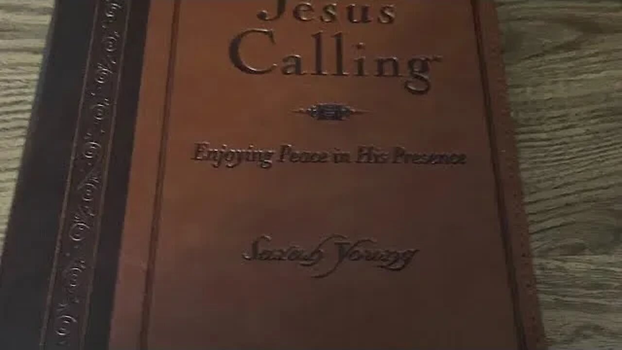 December 1st| Jesus calling daily devotions.