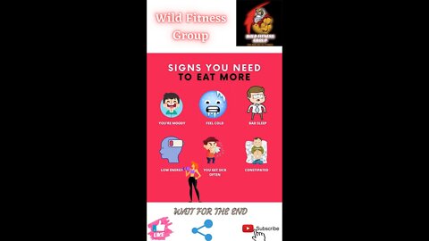 🔥Signs you need to eat more🔥#shorts🔥#fitnessshorts🔥#wildfitnessgroup🔥19 march 2022🔥