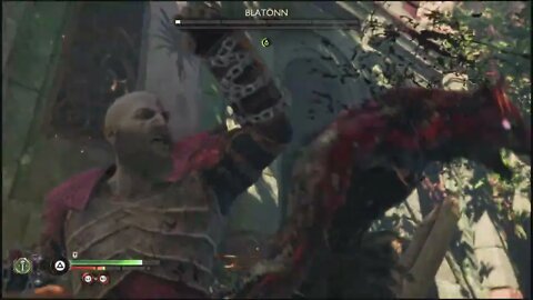 Blatonn Boss Fight | God of War: Ragnarök 4K Clips (PS5, PS4) | God of War Ragnarok