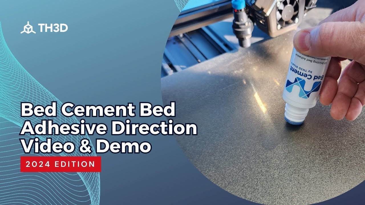 Bed Cement Bed Adhesive Direction Video & Demo - Works with ANY 3D Printer