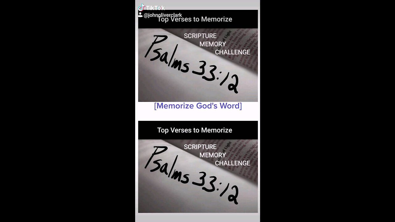 Top Verses To Memorize, Psalms 33:12