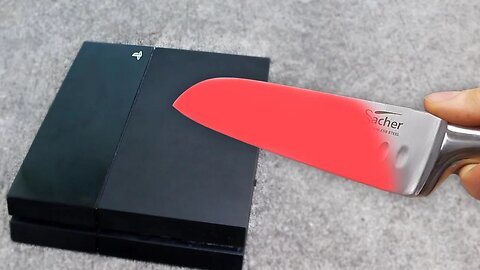 EXPERIMENT Glowing 1000 Degree KNIFE VS PS4