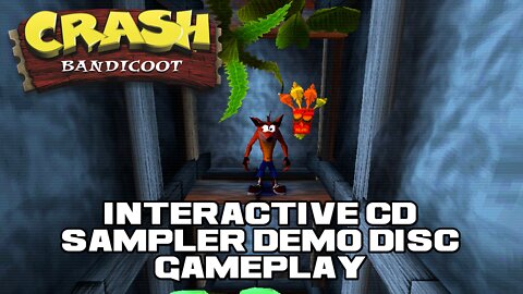 Crash Bandicoot - Interactive CD Sampler Demo Disc - PlayStation Gameplay 😎Benjamillion