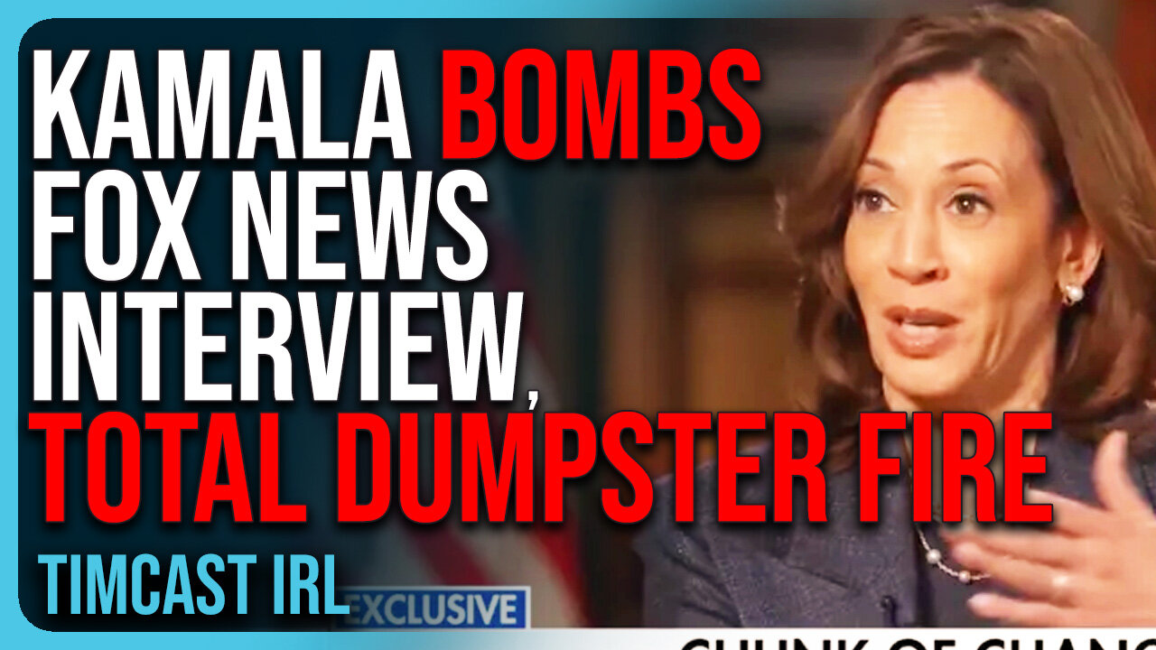 Kamala BOMBS Fox News Interview, ROASTED For TOTAL DUMPSTER FIRE