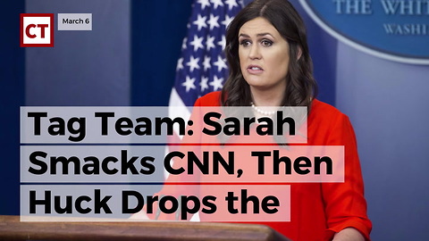 Tag Team Sarah Smacks CNN, Then Huck Drops The Hammer To Finish Them Off