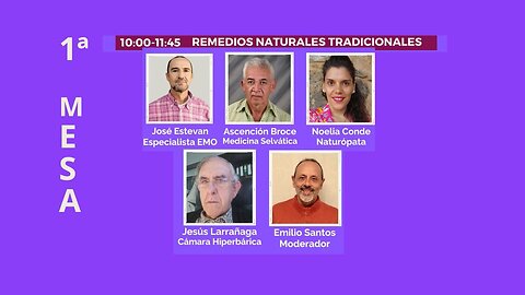 1ª MESA REMEDIOS EFICACES PARA NUESTRA SALUD