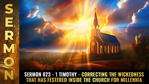 Mike Adams Sermon 023 - 1 Timothy - Correcting the WICKEDNESS that has festered inside the Church for millennia