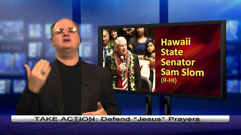 2013-03-24-Hawaii restores prayer in Senate - 1 min. comment - Dr. Chaps