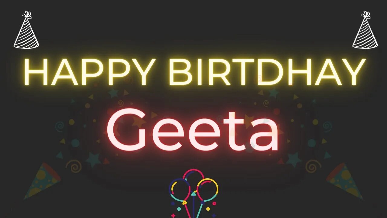 Happy Birthday to Geeta - Birthday Wish From Birthday Bash