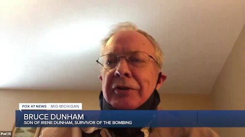 Dunham was a senior in high school. Because she had stayed home with a sore throat, she was not at school that day.