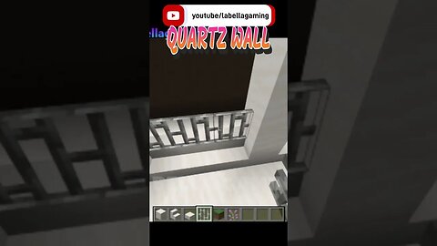 Quartz and Iron Bars Wall | Minecraft