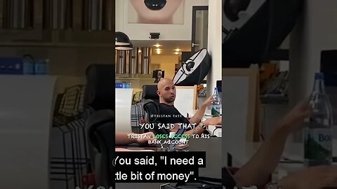 Tristan Tate Loses Access To His Bank Account #Shorts