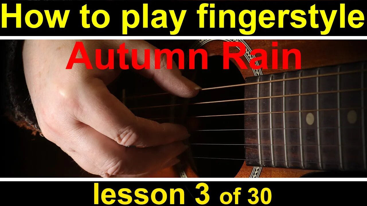 how to play fingerstyle guitar lesson 3 (GCH Guitar Academy fingerpicking guitar course)