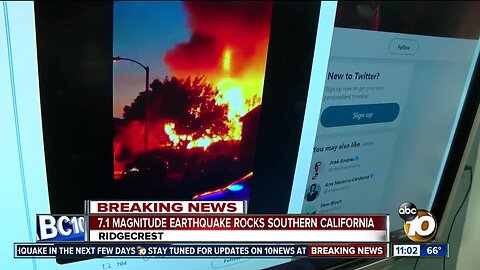 7.1 magnitude earthquake felt in San Diego