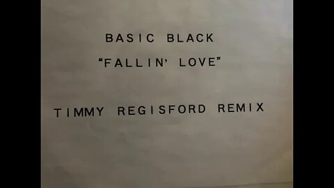 Basic Black , Don't Make Me Fall In Love Timmy Regisford Unreleased Mix