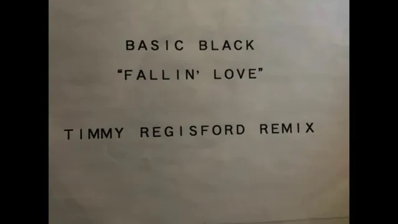 Basic Black , Don't Make Me Fall In Love Timmy Regisford Unreleased Mix