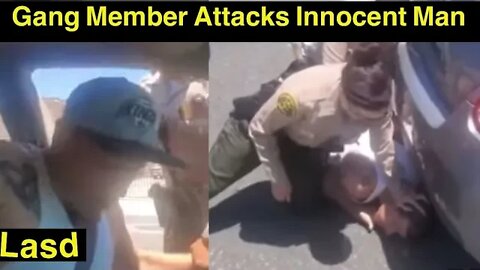 Gang Member attacks Innocent Driver